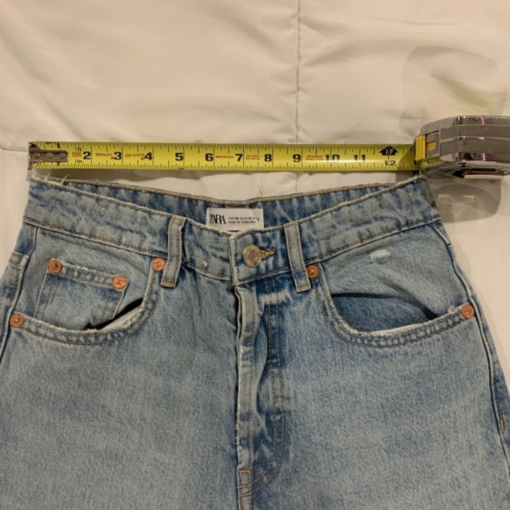 Zara High waisted straight leg jeans
